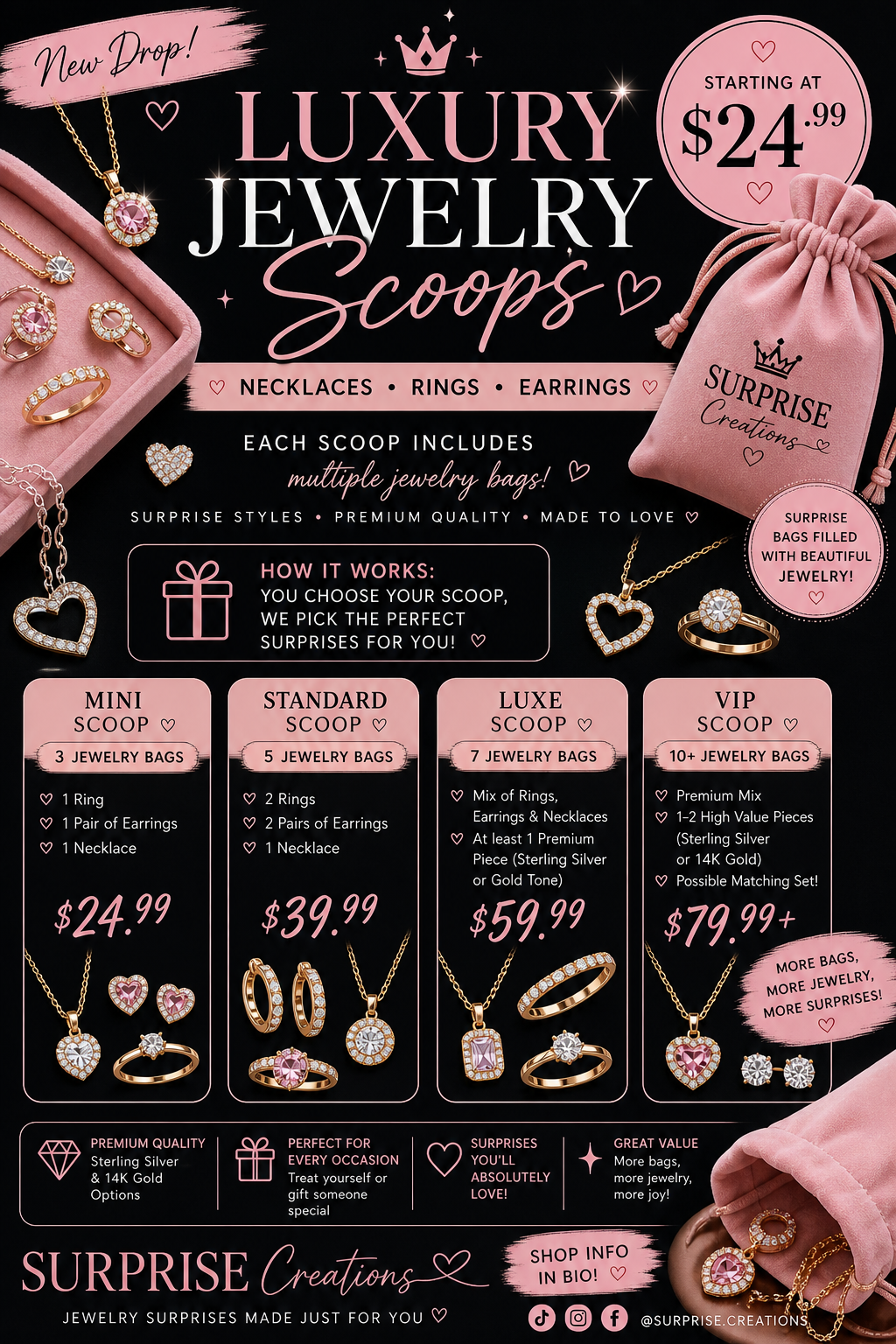 Luxury Jewelry Scoops