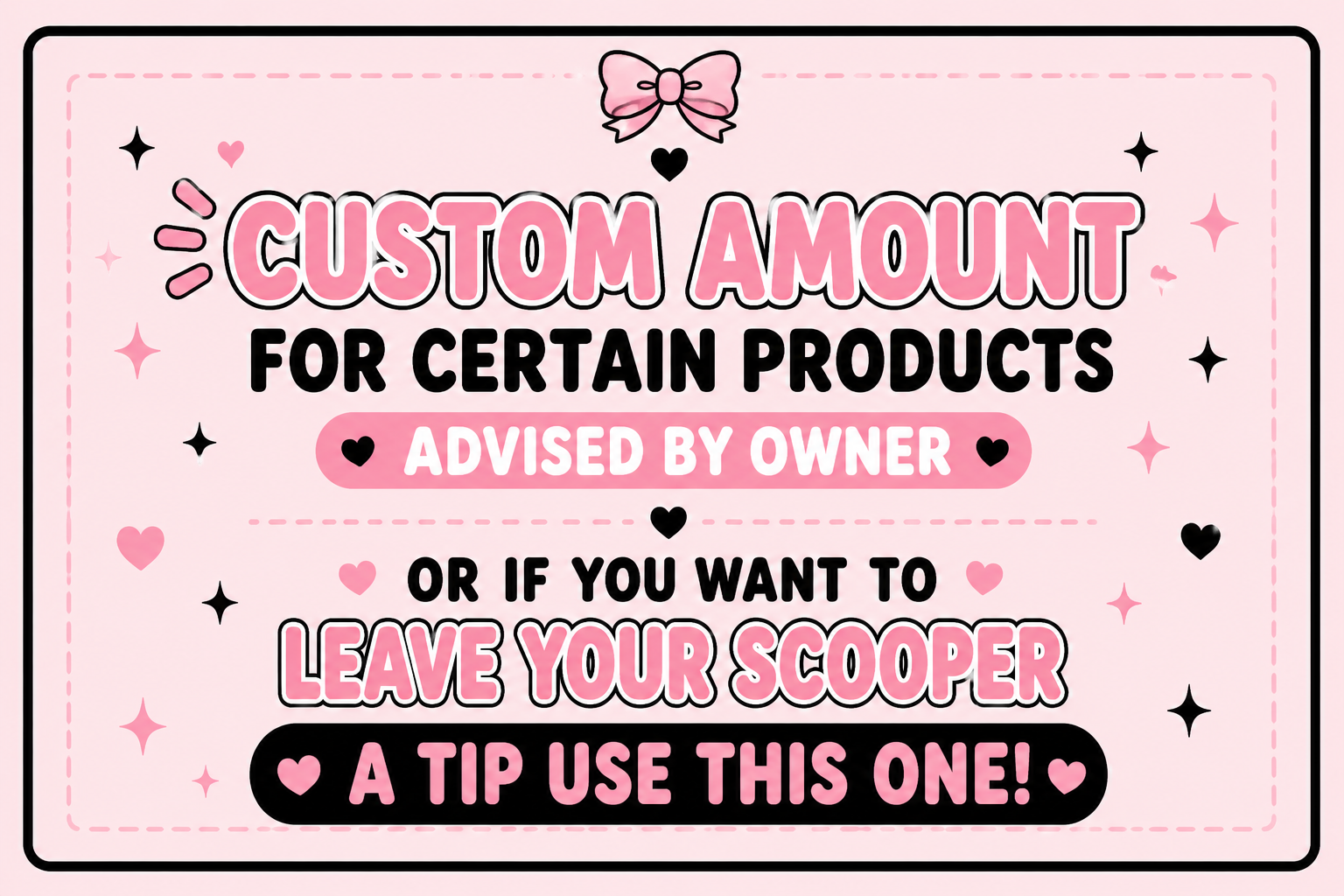 Custom Amount/Tip